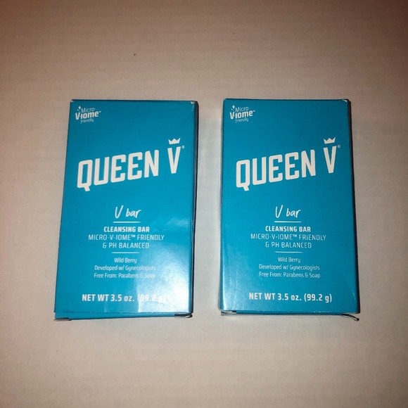 Queen V Other - (2) Queen V CLEANSING BAR NWT Wild Berry
